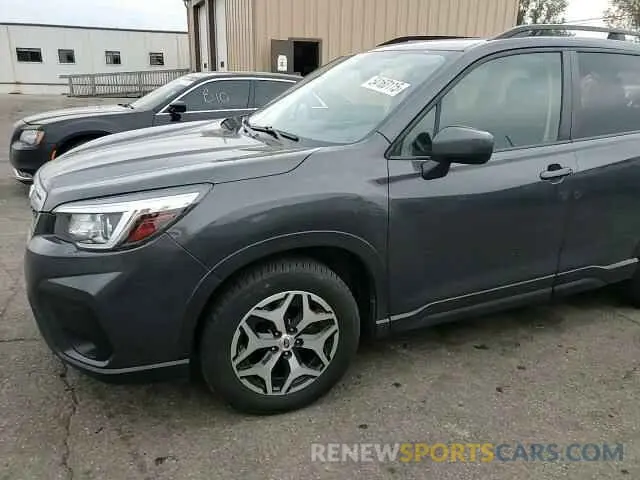 14 fotografías del automóvil dañado JF2SKAJC5LH563036 SUBARU FORESTER 2020