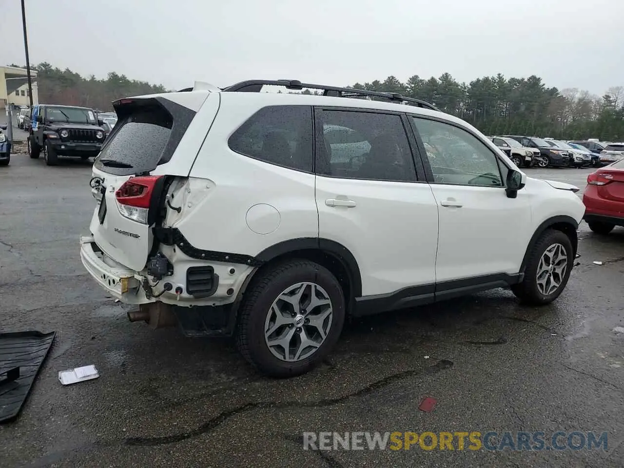 3 fotografías del automóvil dañado JF2SKAJC5LH577907 SUBARU FORESTER 2020