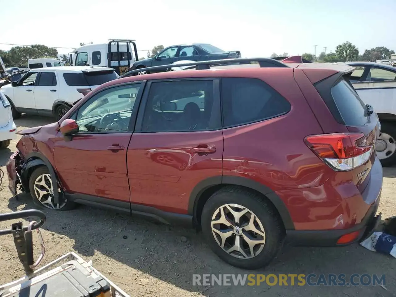 2 fotografías del automóvil dañado JF2SKAJC8LH477929 SUBARU FORESTER 2020