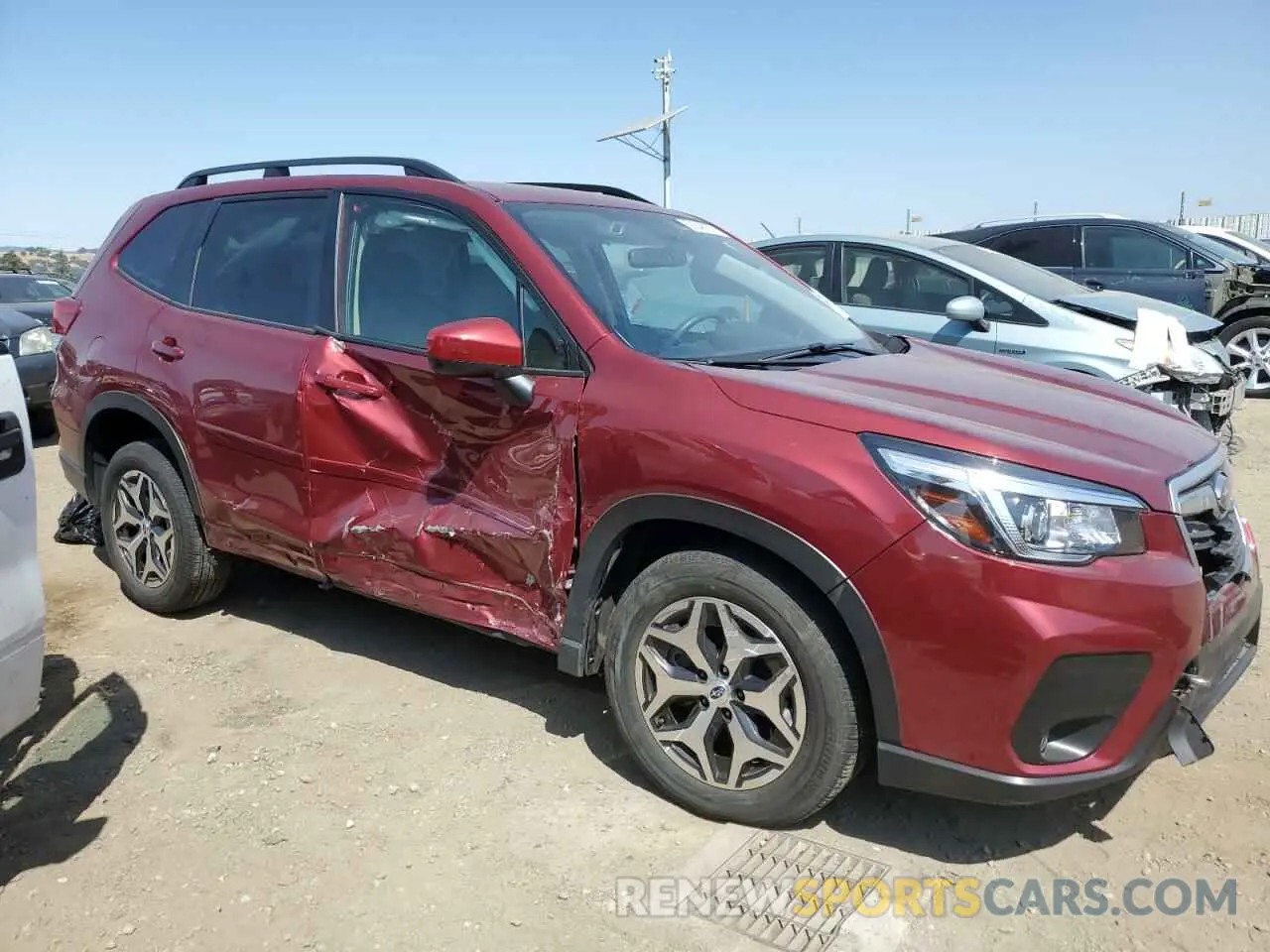 4 fotografías del automóvil dañado JF2SKAJC8LH477929 SUBARU FORESTER 2020