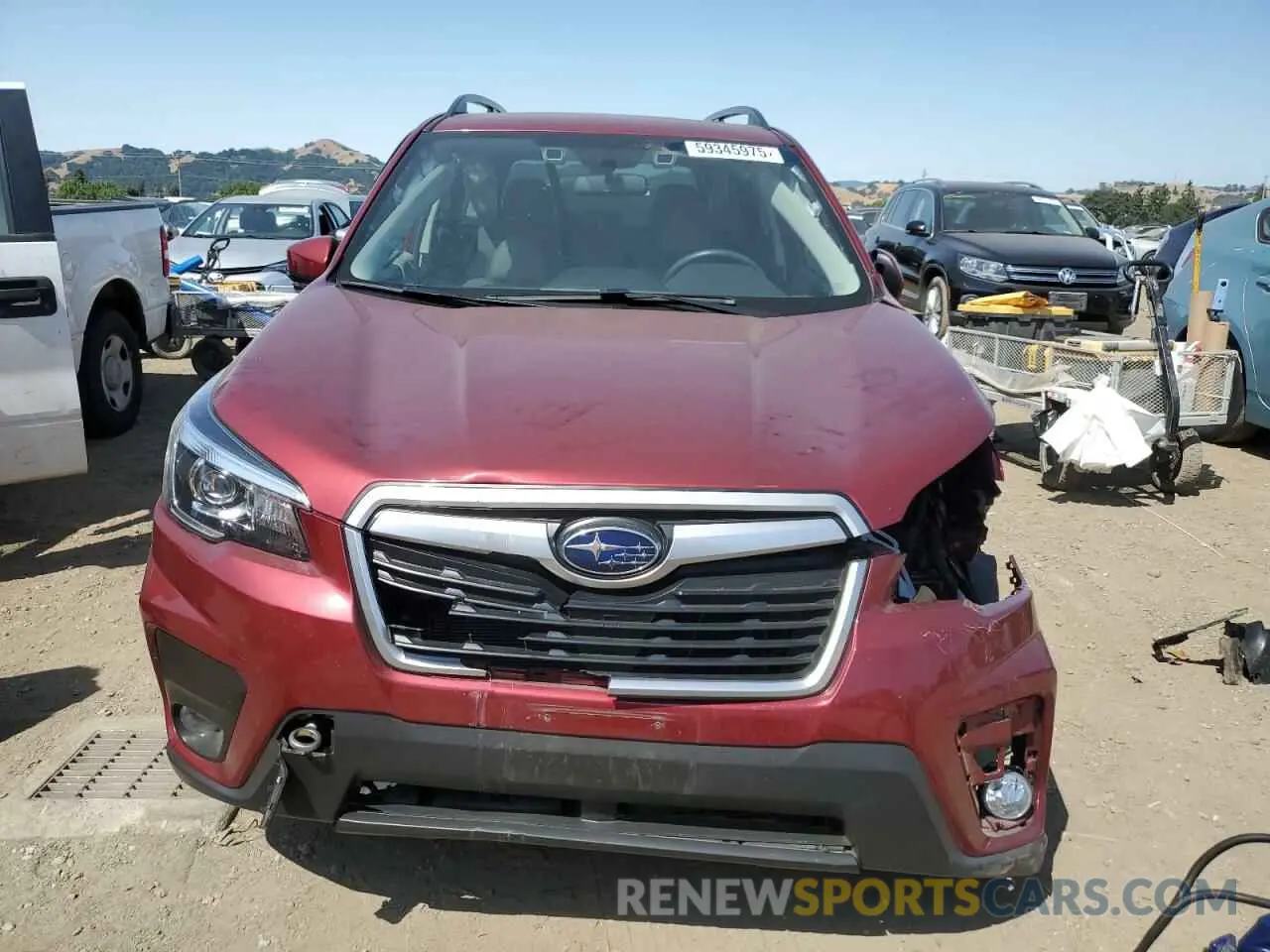 5 fotografías del automóvil dañado JF2SKAJC8LH477929 SUBARU FORESTER 2020