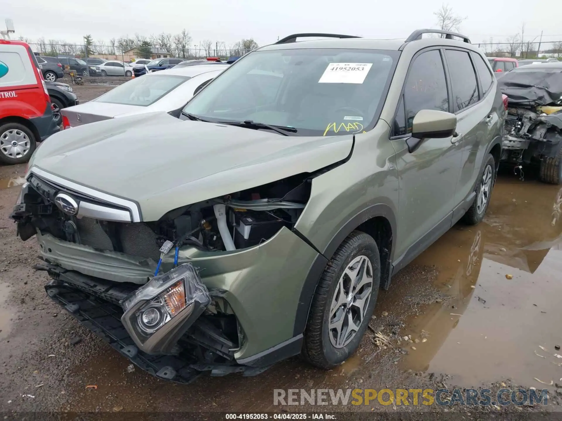 2 fotografías del automóvil dañado JF2SKAJC8LH548773 SUBARU FORESTER 2020