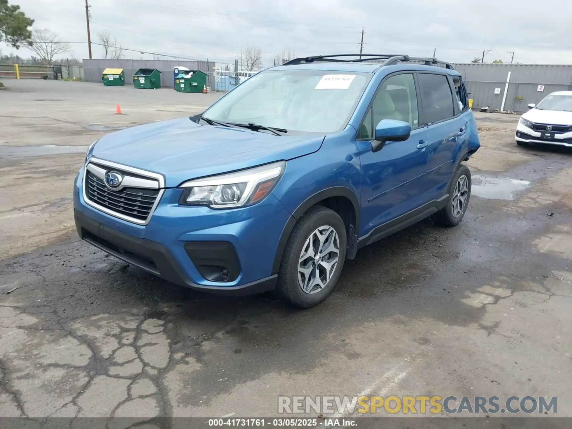 2 fotografías del automóvil dañado JF2SKAJC9LH582236 SUBARU FORESTER 2020