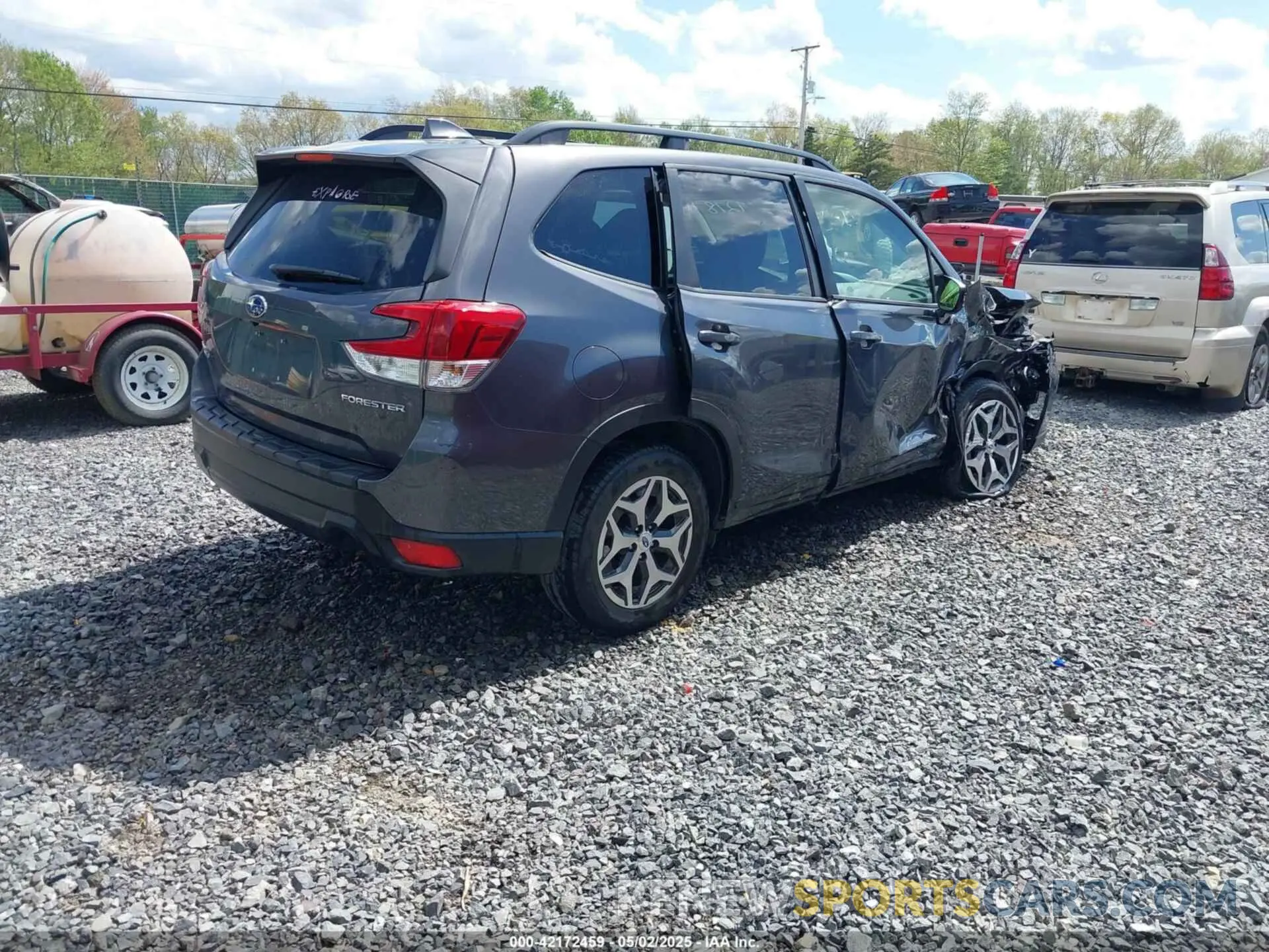 4 fotografías del automóvil dañado JF2SKAJCXLH421278 SUBARU FORESTER 2020
