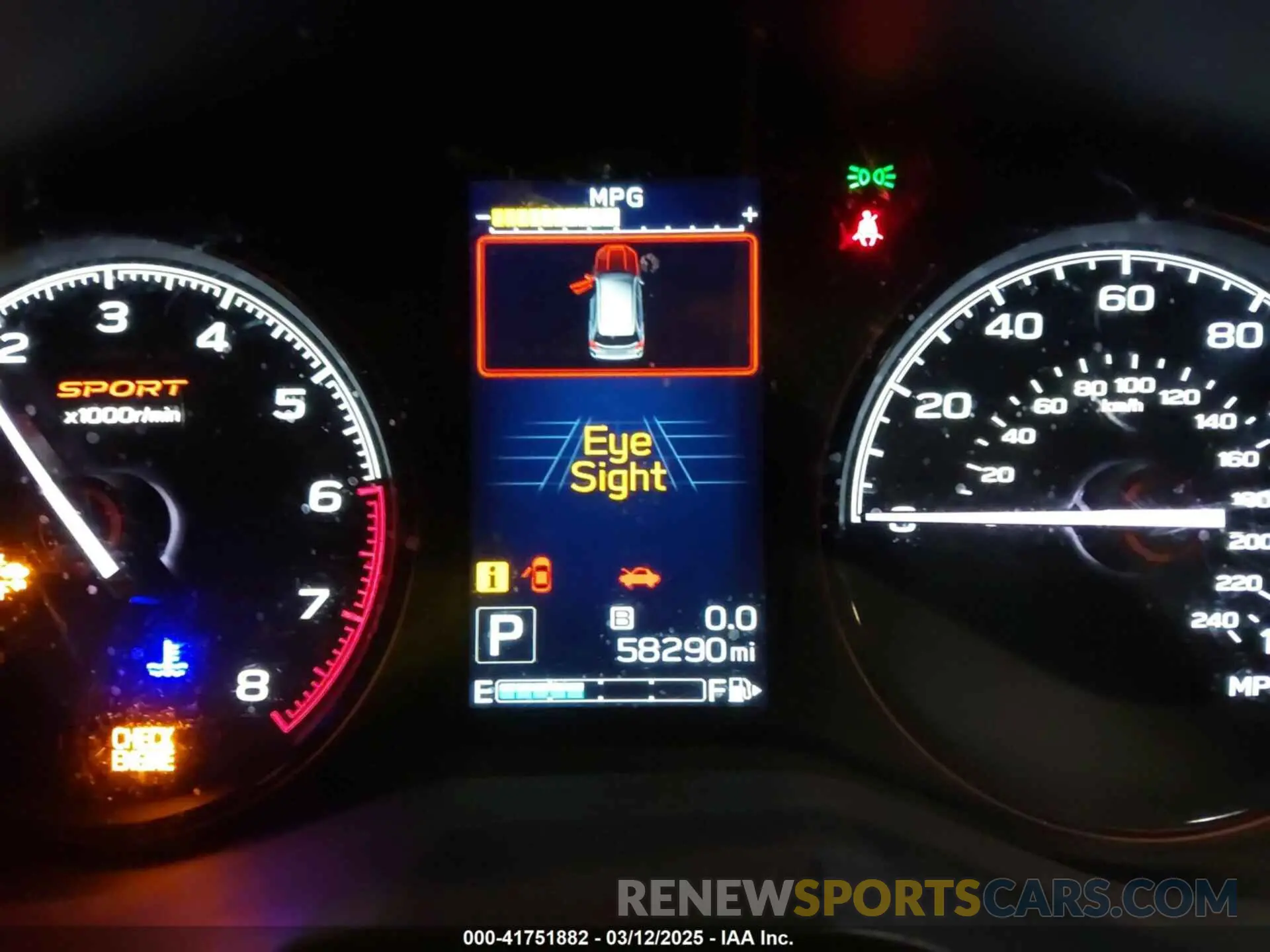 7 fotografías del automóvil dañado JF2SKALC4LH409530 SUBARU FORESTER 2020
