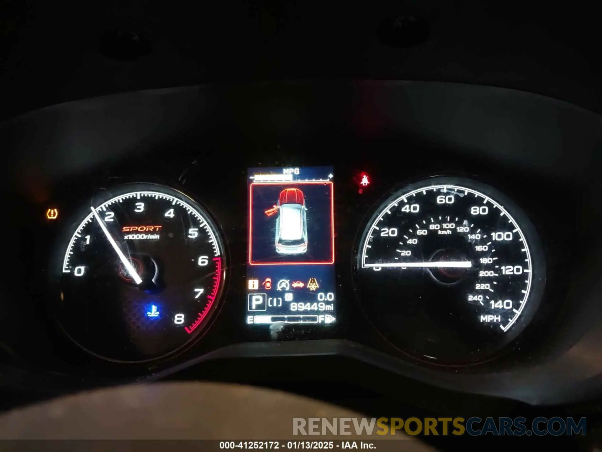 7 fotografías del automóvil dañado JF2SKALC6LH544590 SUBARU FORESTER 2020
