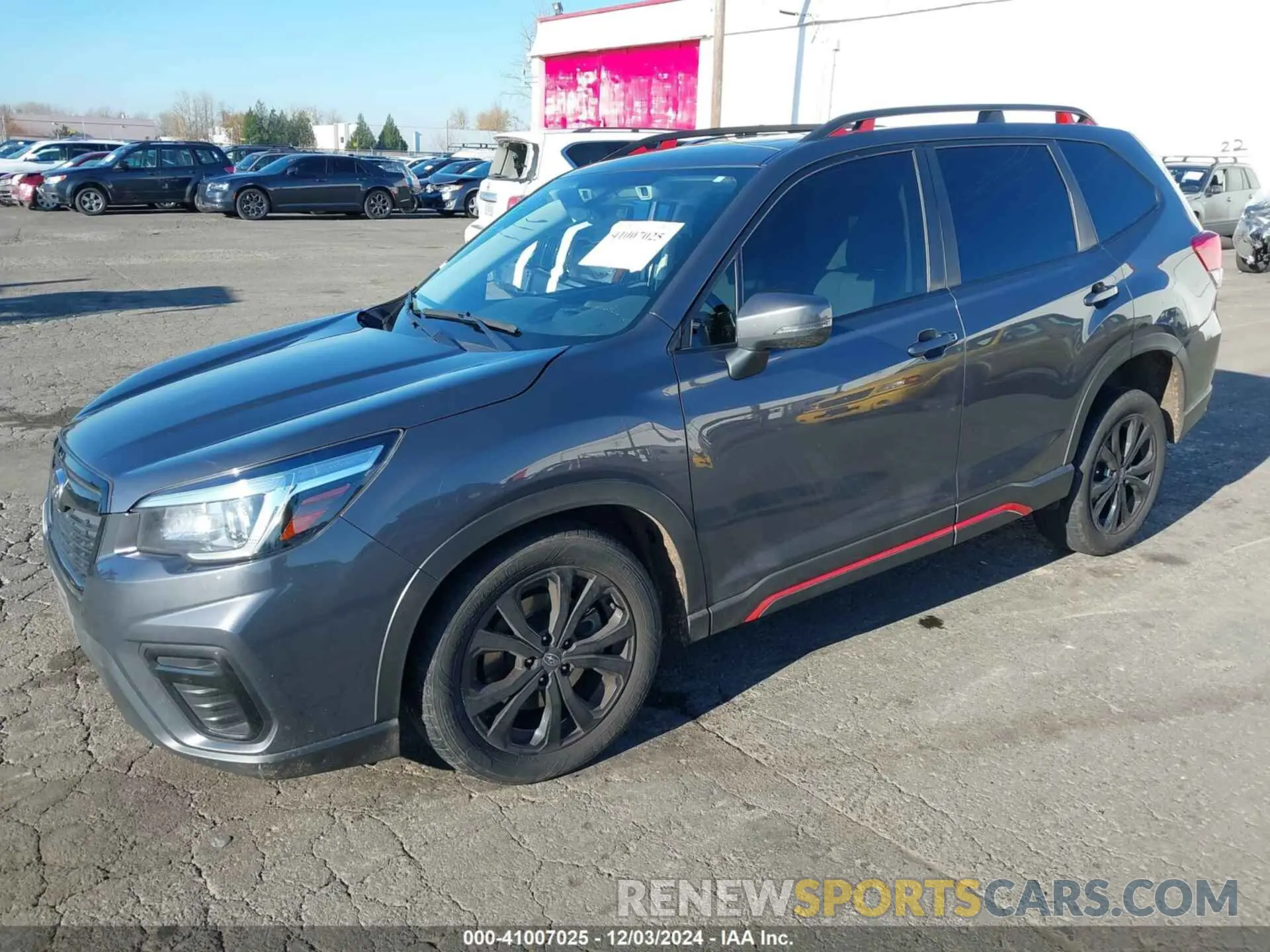 2 fotografías del automóvil dañado JF2SKAMC0LH494039 SUBARU FORESTER 2020