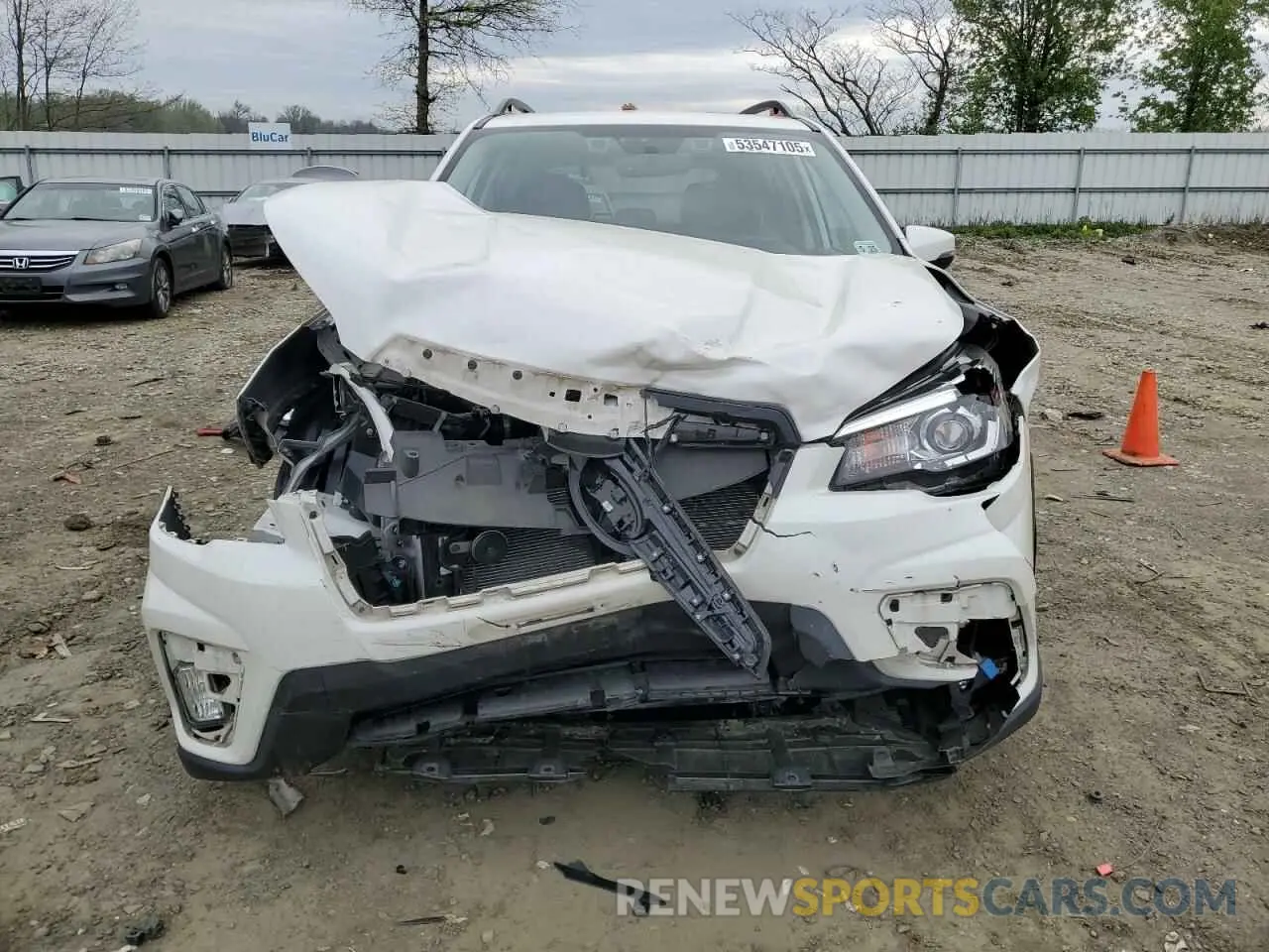 5 fotografías del automóvil dañado JF2SKARC0LH535729 SUBARU FORESTER 2020
