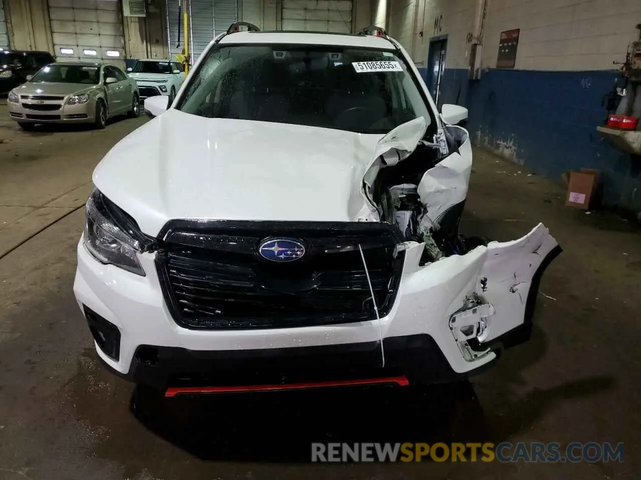 5 fotografías del automóvil dañado JF2SKARC1LH596054 SUBARU FORESTER 2020