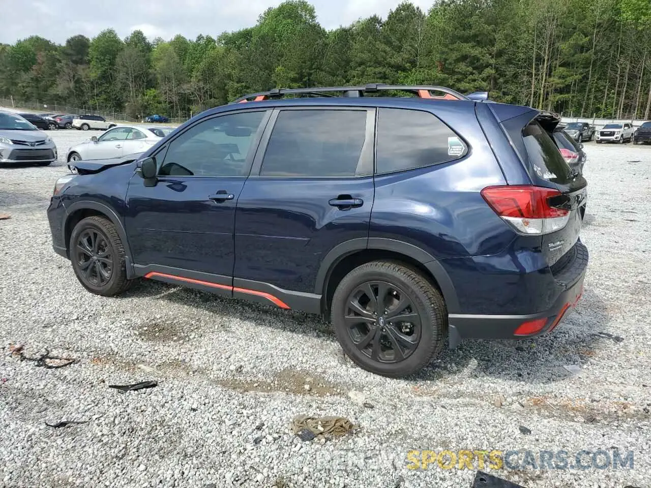 2 fotografías del automóvil dañado JF2SKARC2LH498599 SUBARU FORESTER 2020