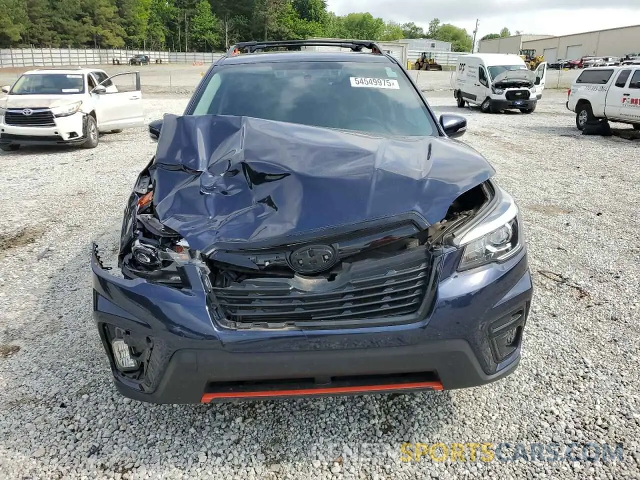 5 fotografías del automóvil dañado JF2SKARC2LH498599 SUBARU FORESTER 2020