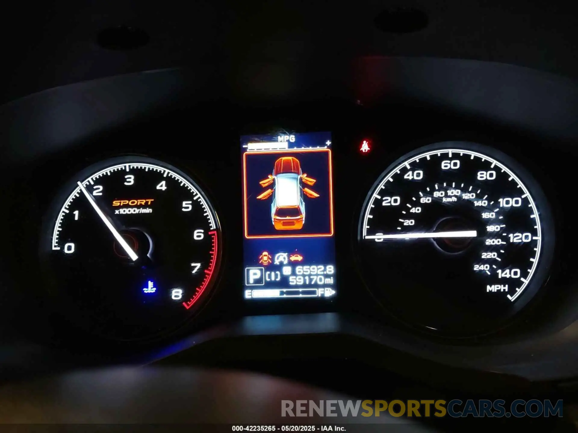 7 fotografías del automóvil dañado JF2SKARC3LH483206 SUBARU FORESTER 2020