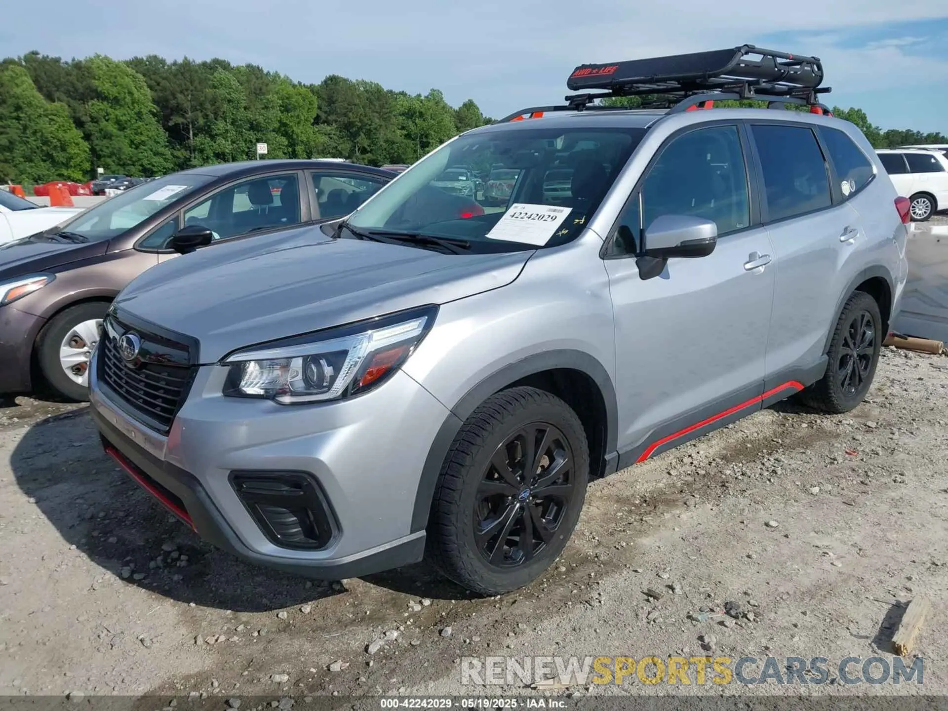 2 fotografías del automóvil dañado JF2SKARC3LH503521 SUBARU FORESTER 2020