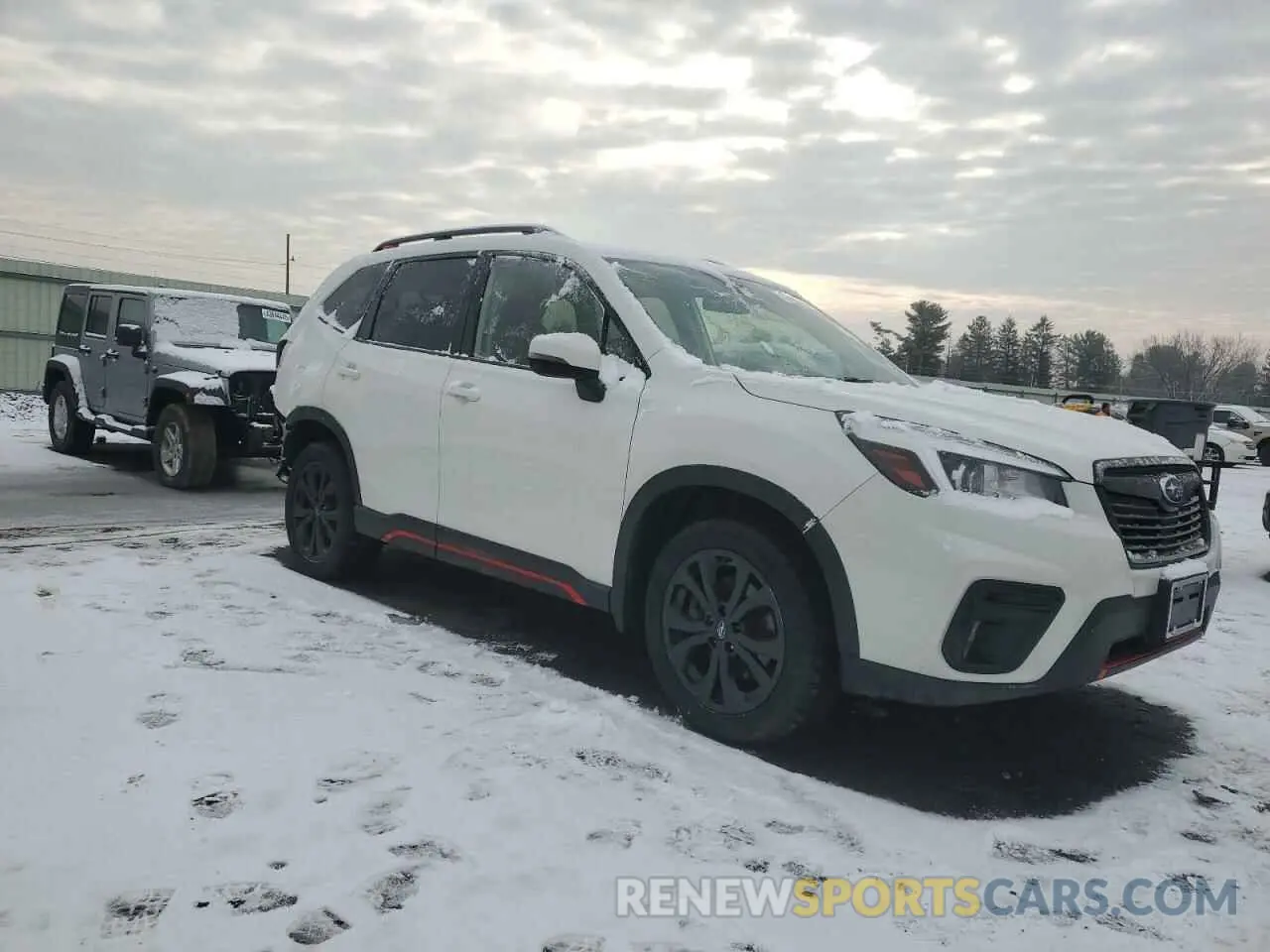 4 fotografías del automóvil dañado JF2SKARC3LH604915 SUBARU FORESTER 2020