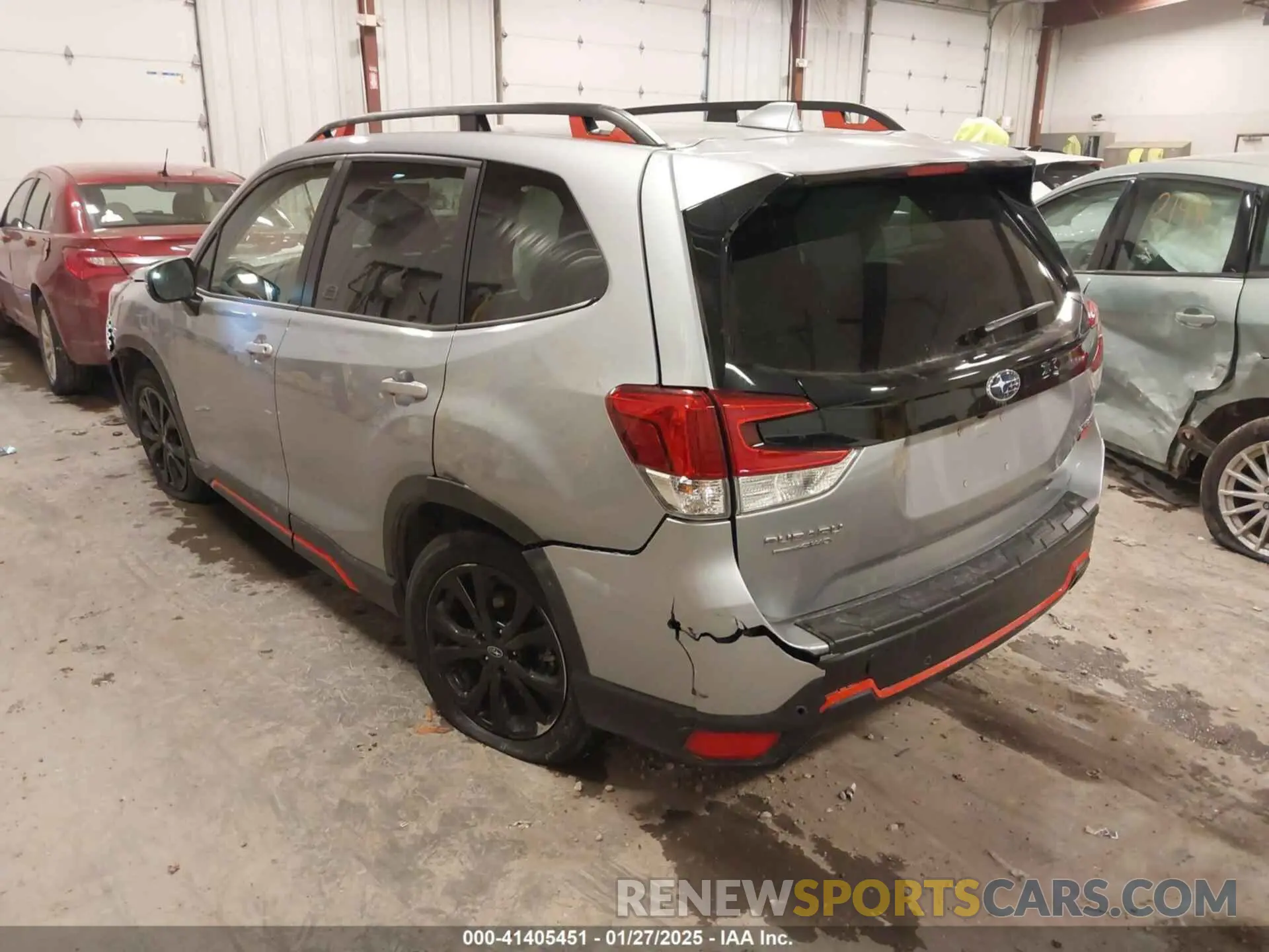 3 fotografías del automóvil dañado JF2SKARC6LH496404 SUBARU FORESTER 2020