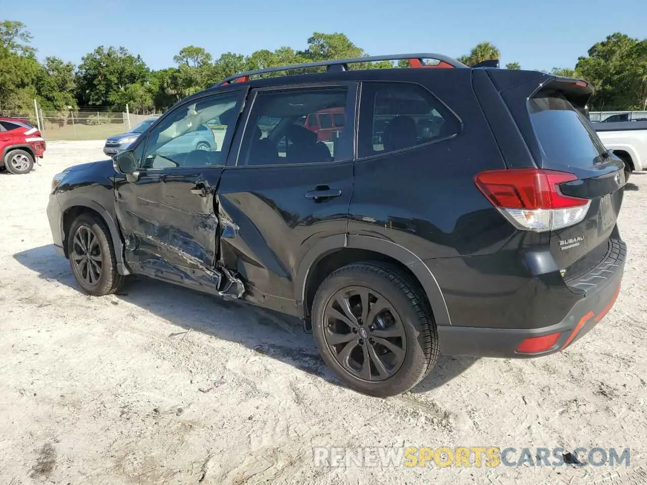2 fotografías del automóvil dañado JF2SKARC8LH454459 SUBARU FORESTER 2020