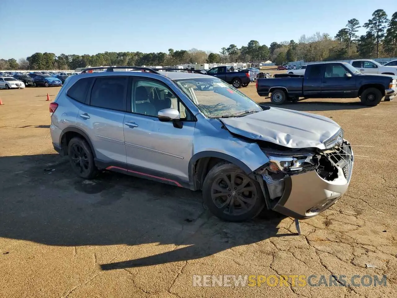 4 fotografías del automóvil dañado JF2SKARCXLH505251 SUBARU FORESTER 2020