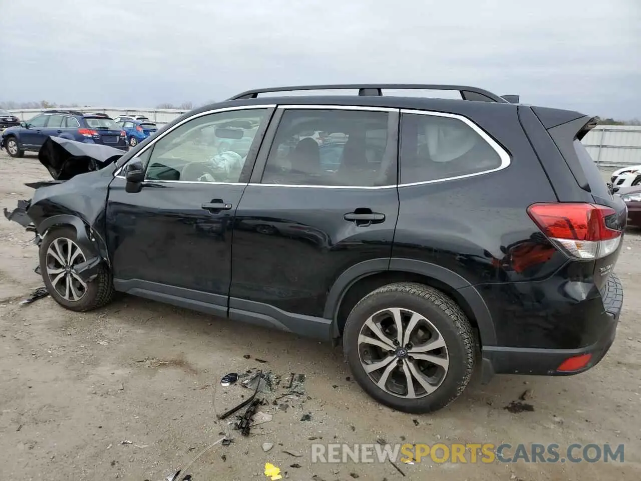 2 fotografías del automóvil dañado JF2SKASC8LH429233 SUBARU FORESTER 2020