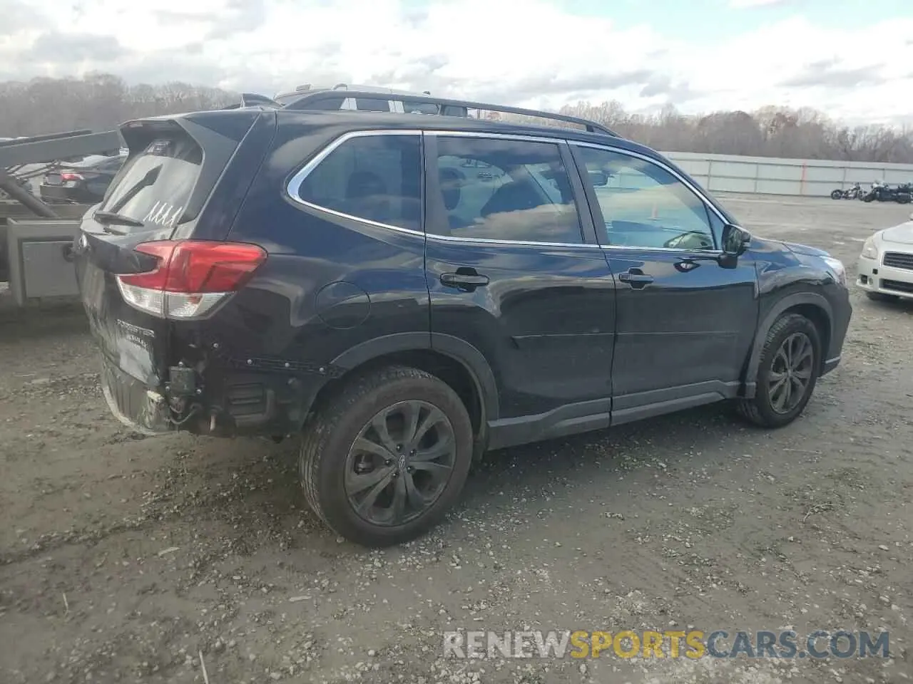 3 fotografías del automóvil dañado JF2SKASCXLH606378 SUBARU FORESTER 2020