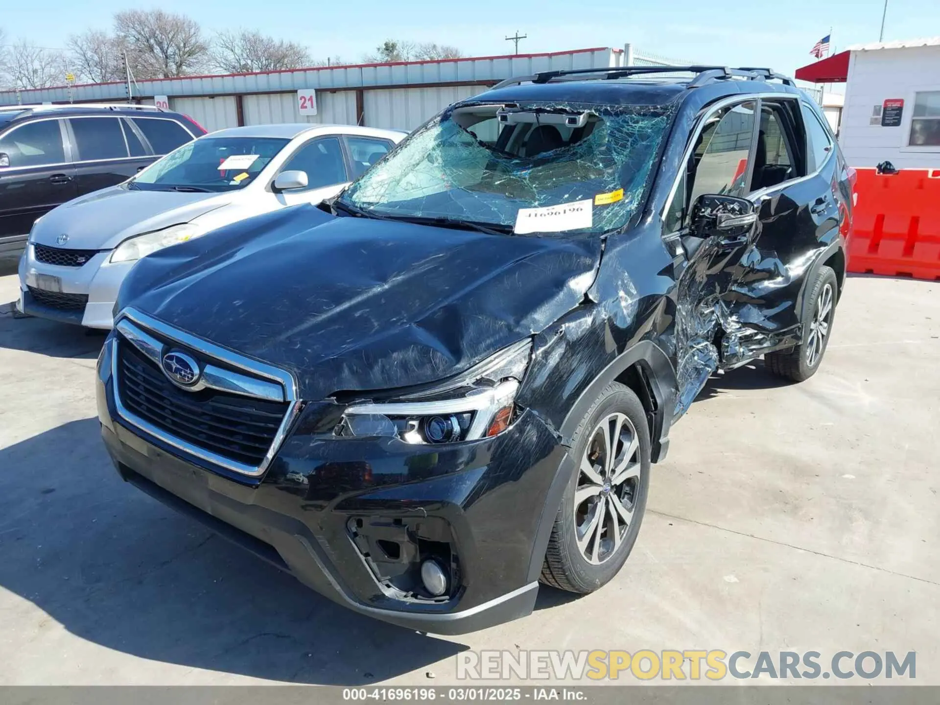 2 fotografías del automóvil dañado JF2SKAUC0LH468024 SUBARU FORESTER 2020