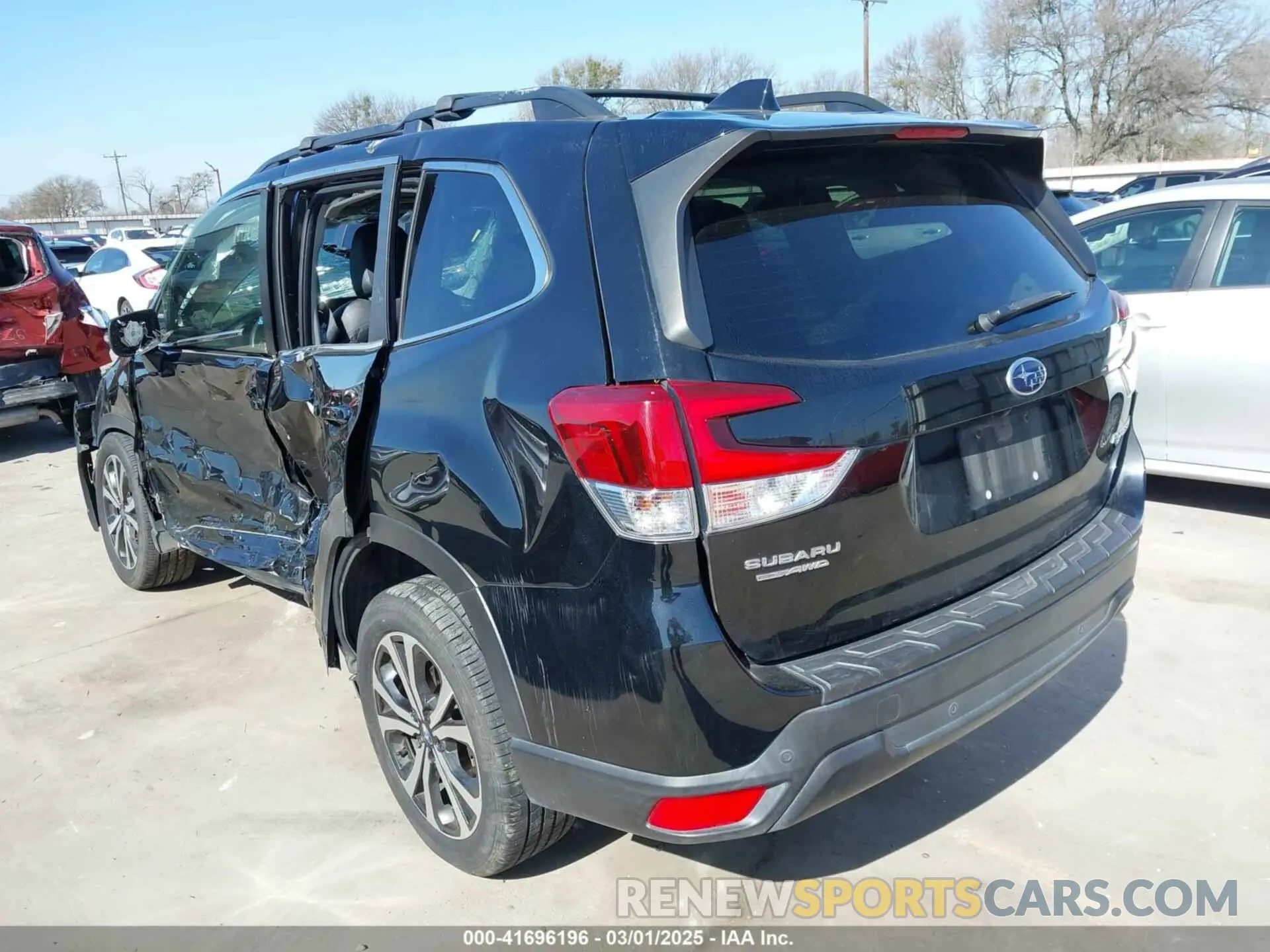 3 fotografías del automóvil dañado JF2SKAUC0LH468024 SUBARU FORESTER 2020