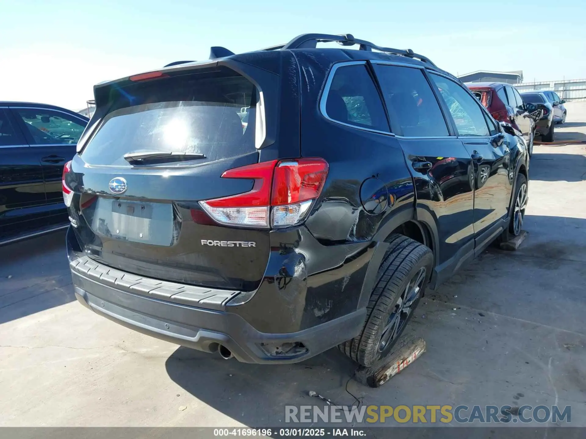 4 fotografías del automóvil dañado JF2SKAUC0LH468024 SUBARU FORESTER 2020