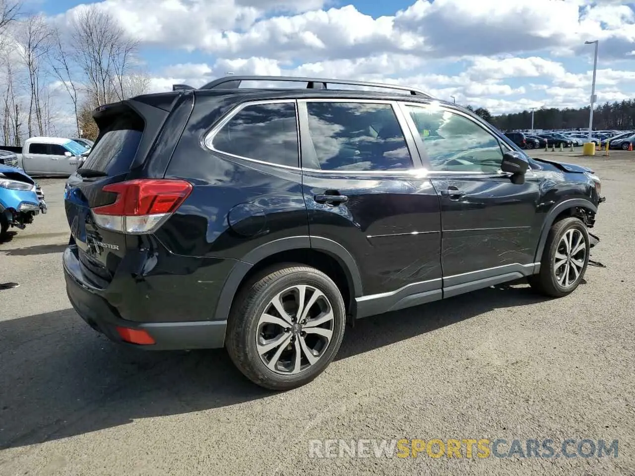 3 fotografías del automóvil dañado JF2SKAUC2LH528319 SUBARU FORESTER 2020