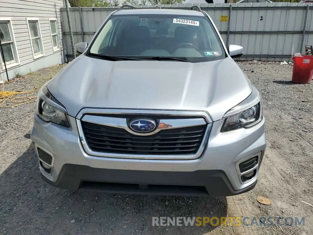 5 fotografías del automóvil dañado JF2SKAUC3LH407329 SUBARU FORESTER 2020