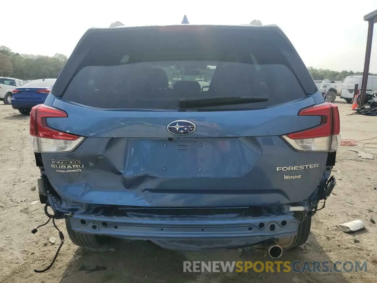6 fotografías del automóvil dañado JF2SKAUC3LH579179 SUBARU FORESTER 2020