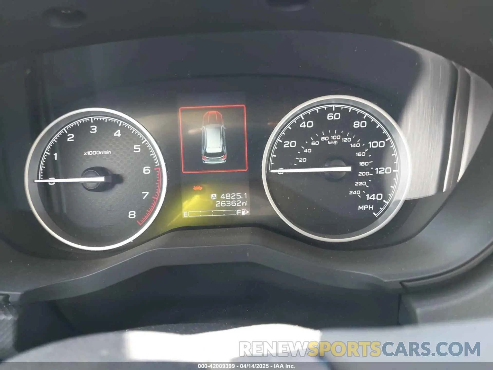 7 fotografías del automóvil dañado JF2SKAUC6LH480386 SUBARU FORESTER 2020