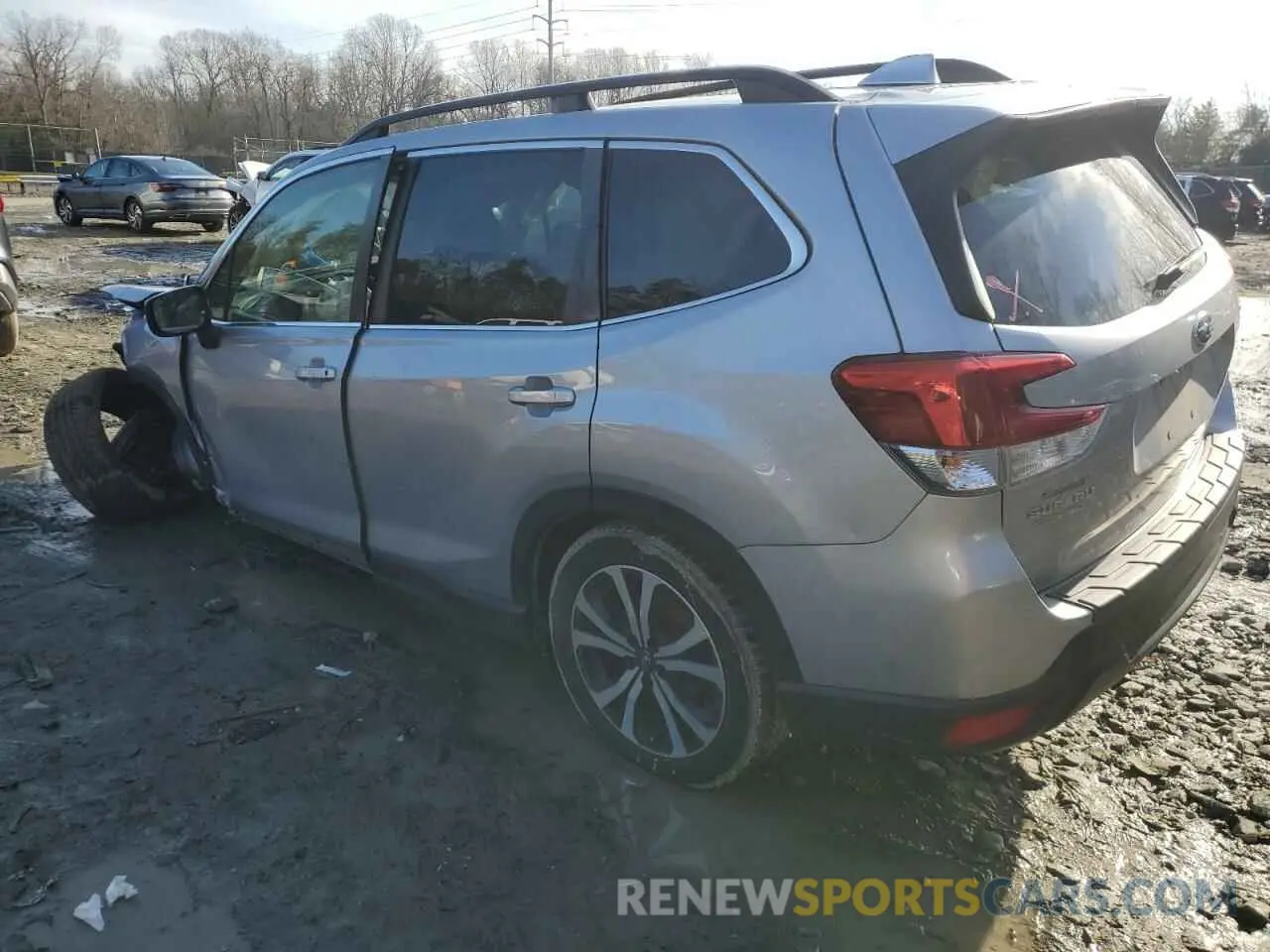 2 fotografías del automóvil dañado JF2SKAUC7LH548016 SUBARU FORESTER 2020