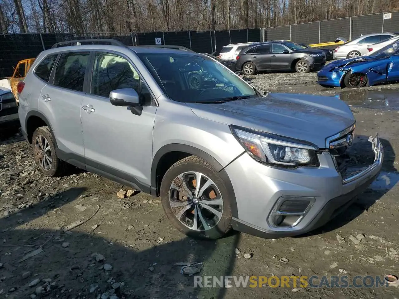 4 fotografías del automóvil dañado JF2SKAUC7LH548016 SUBARU FORESTER 2020