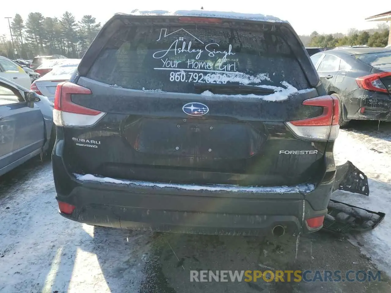 6 fotografías del automóvil dañado JF2SKAUC9LH437399 SUBARU FORESTER 2020