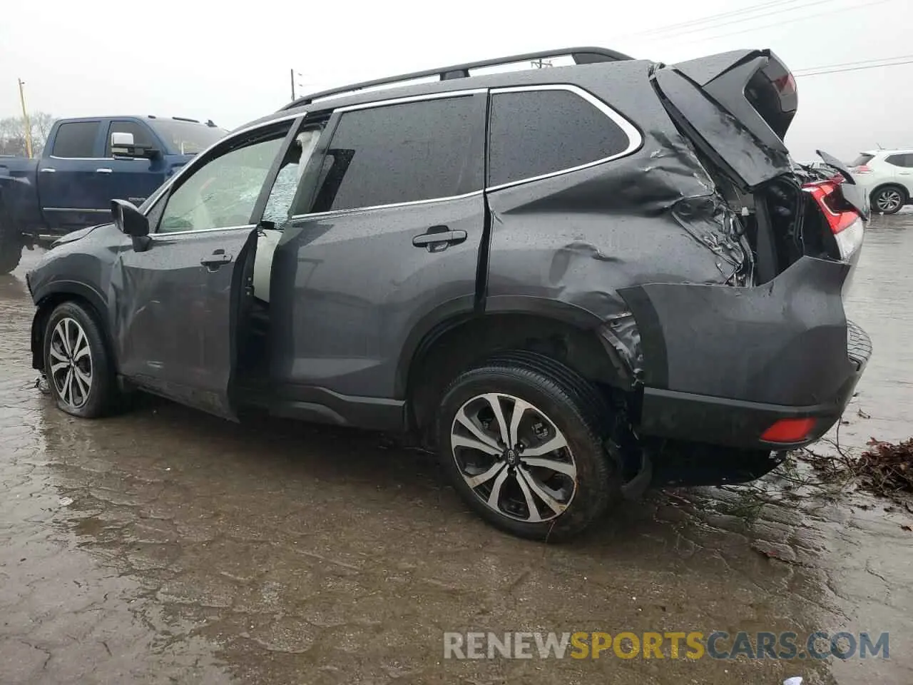 2 fotografías del automóvil dañado JF2SKAUCXLH568860 SUBARU FORESTER 2020
