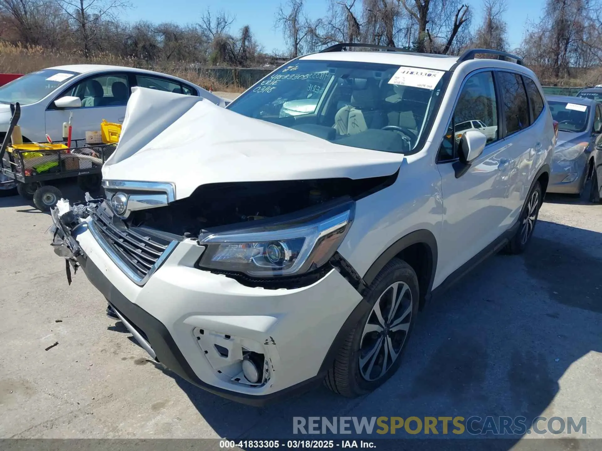 18 fotografías del automóvil dañado JF2SKAUCXLH582354 SUBARU FORESTER 2020