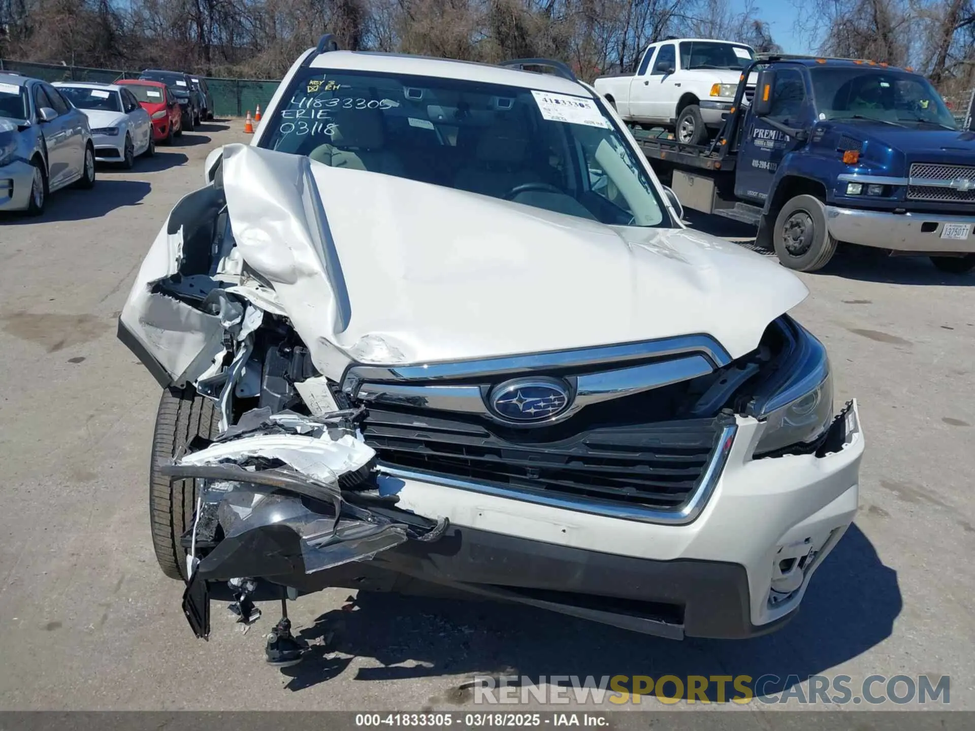 6 fotografías del automóvil dañado JF2SKAUCXLH582354 SUBARU FORESTER 2020