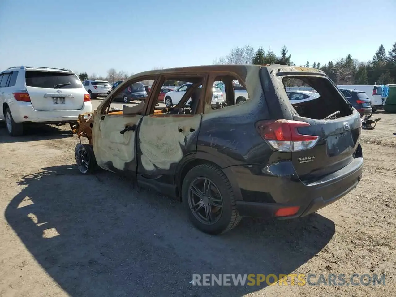 2 fotografías del automóvil dañado JF2SKEJCXLH484520 SUBARU FORESTER 2020