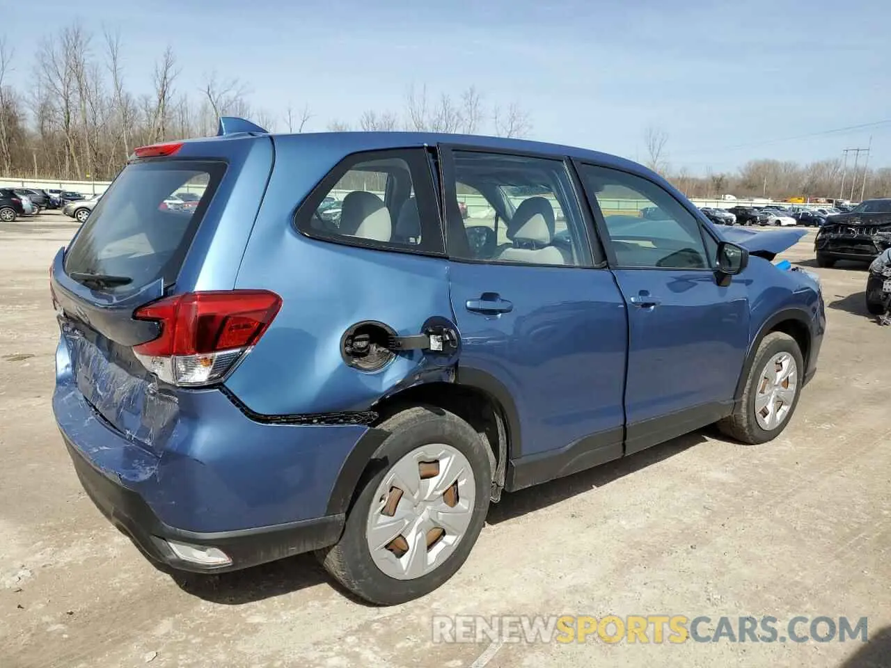 3 fotografías del automóvil dañado JF2SKAAC0MH493351 SUBARU FORESTER 2021