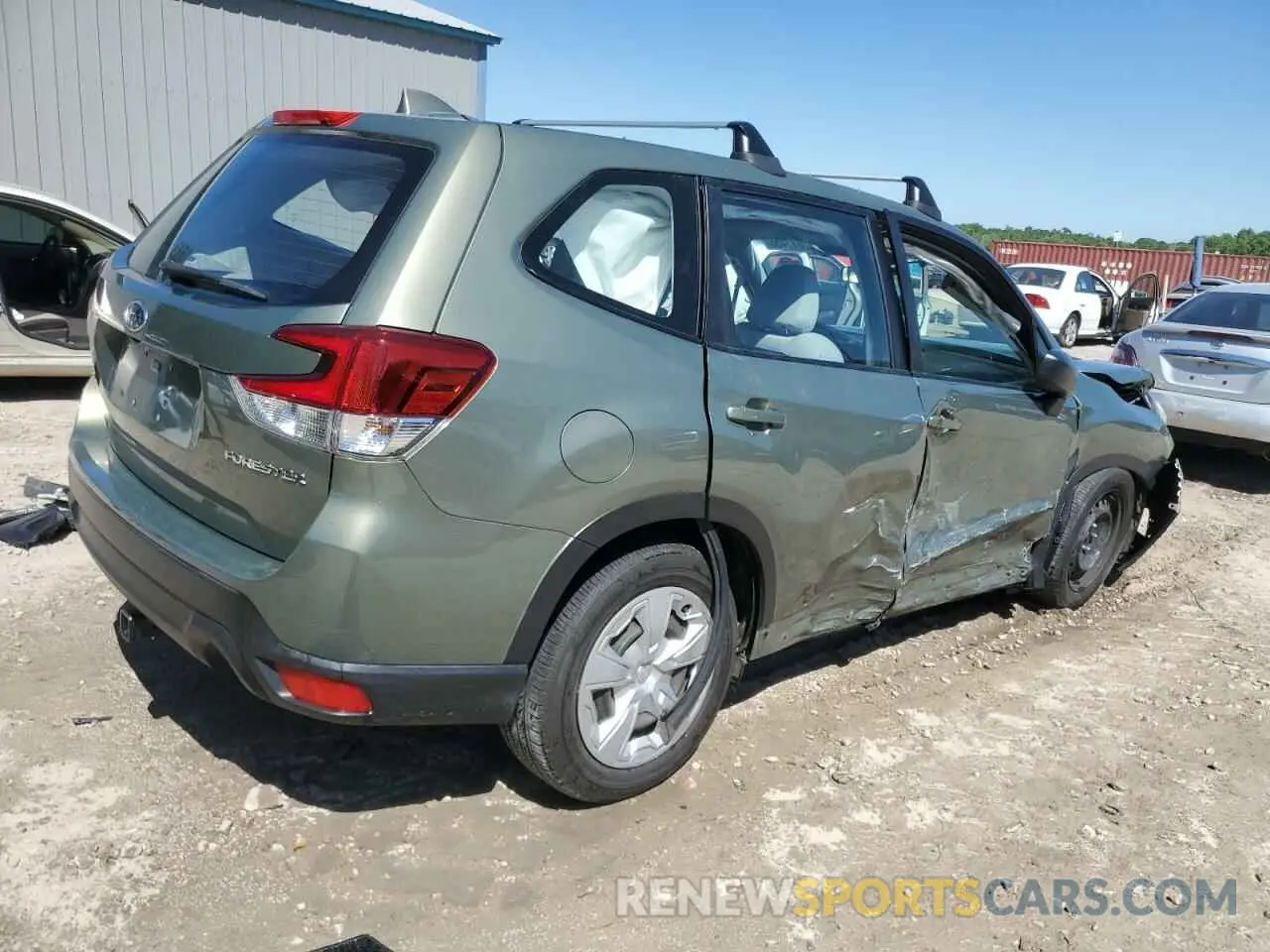 3 fotografías del automóvil dañado JF2SKAAC8MH412953 SUBARU FORESTER 2021