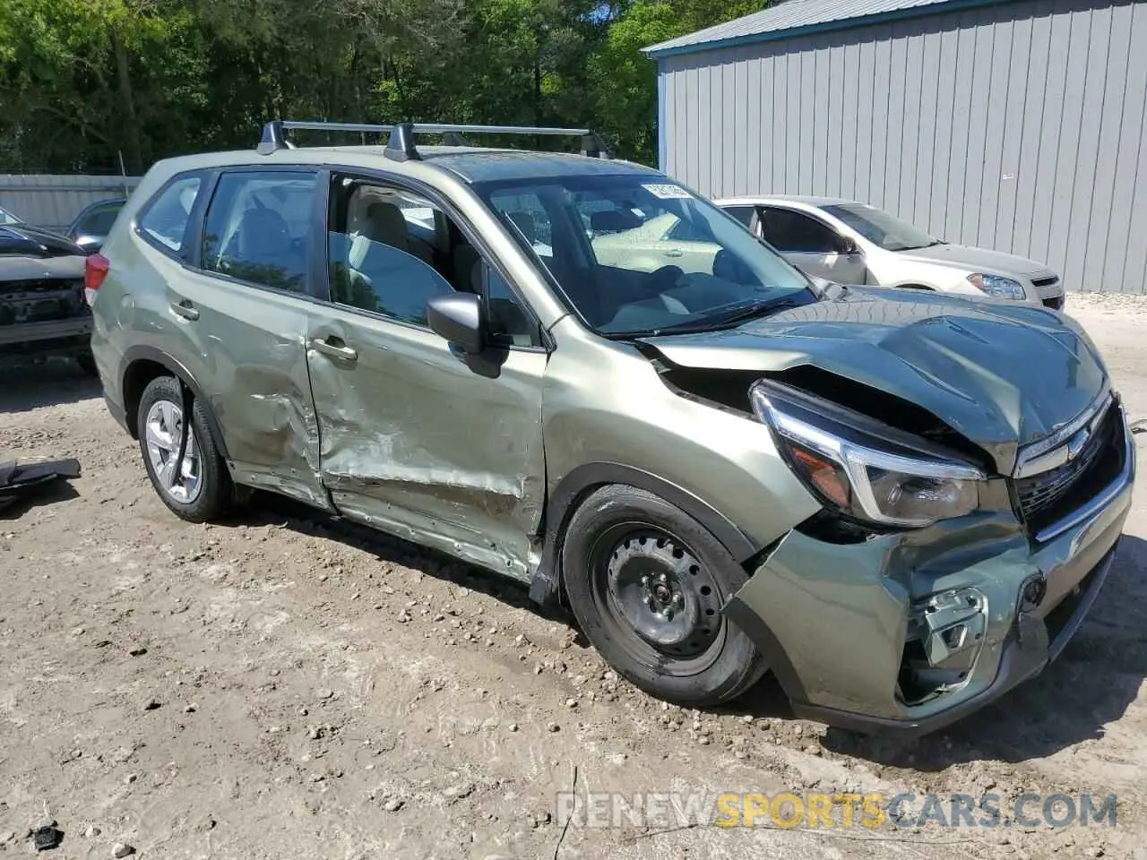 4 fotografías del automóvil dañado JF2SKAAC8MH412953 SUBARU FORESTER 2021