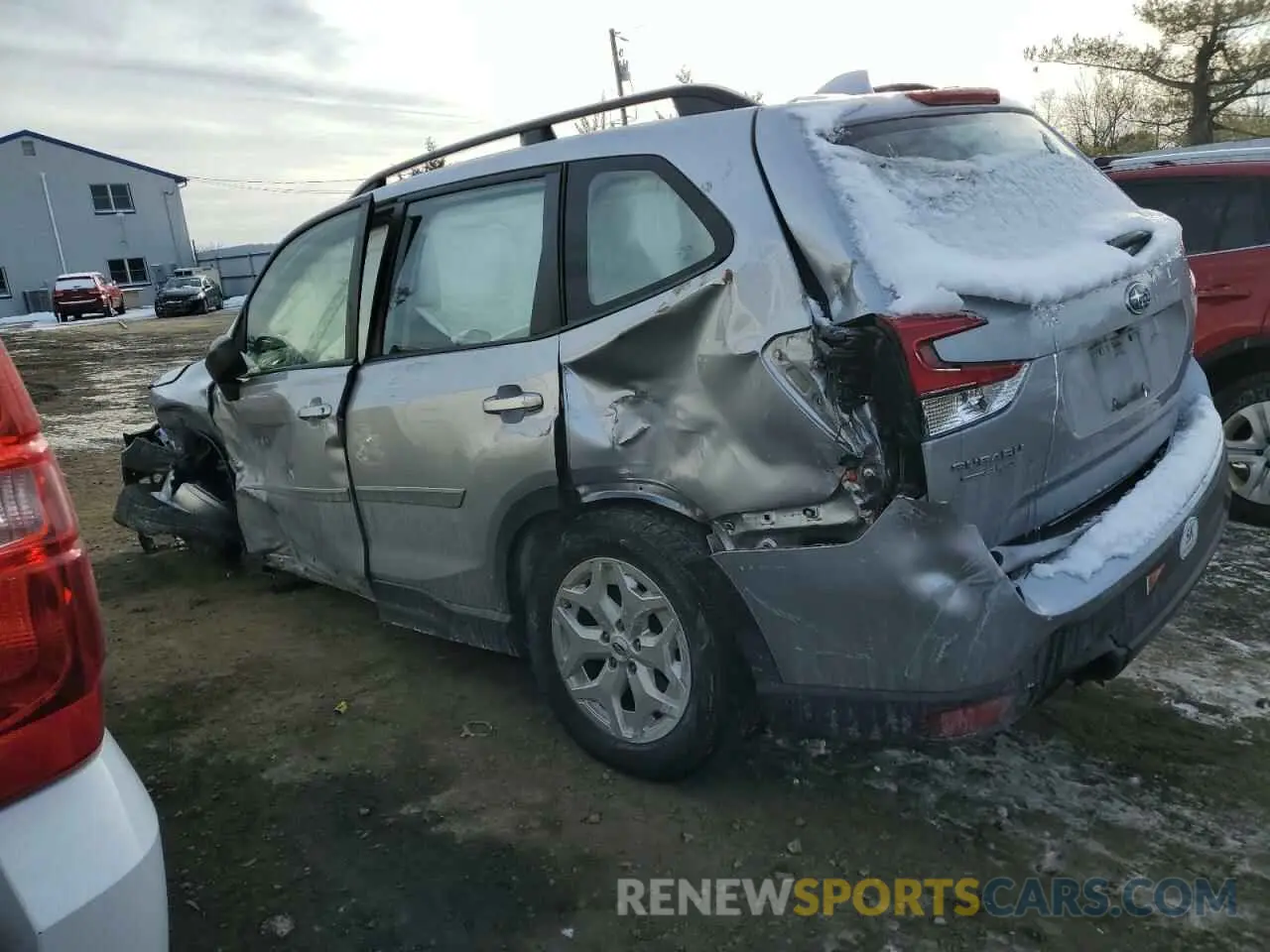 2 fotografías del automóvil dañado JF2SKADC0MH439303 SUBARU FORESTER 2021