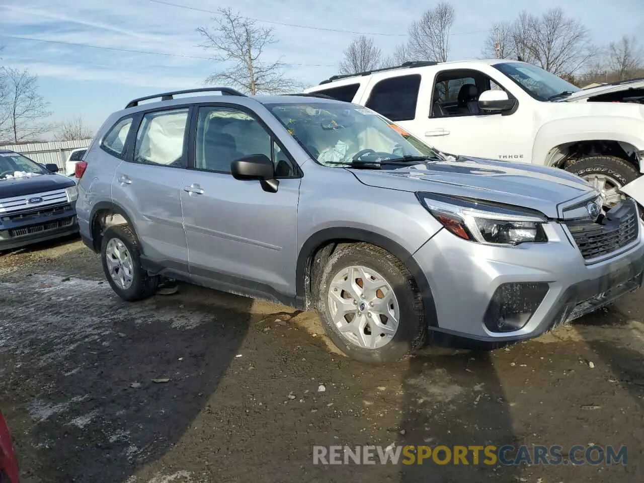 4 fotografías del automóvil dañado JF2SKADC0MH439303 SUBARU FORESTER 2021