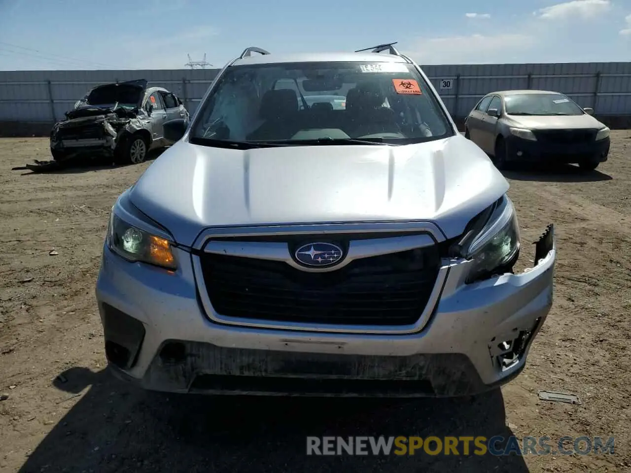 5 fotografías del automóvil dañado JF2SKADC2MH584181 SUBARU FORESTER 2021