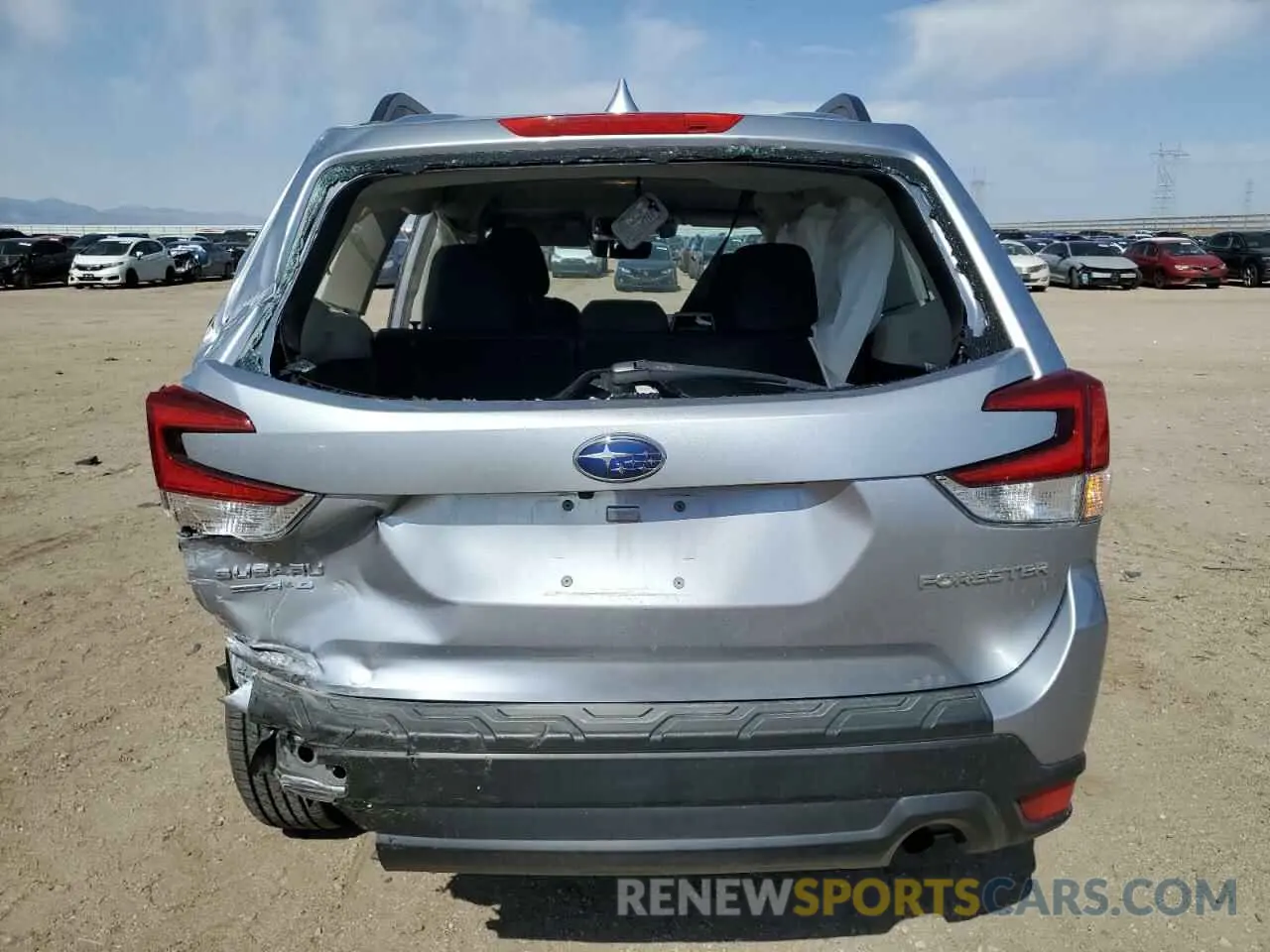 6 fotografías del automóvil dañado JF2SKADC2MH584181 SUBARU FORESTER 2021