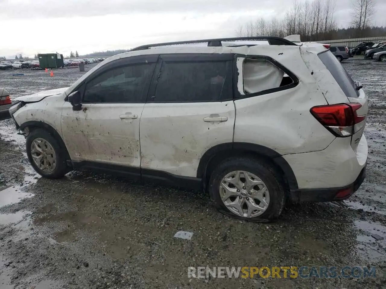 2 fotografías del automóvil dañado JF2SKADC3MH475583 SUBARU FORESTER 2021