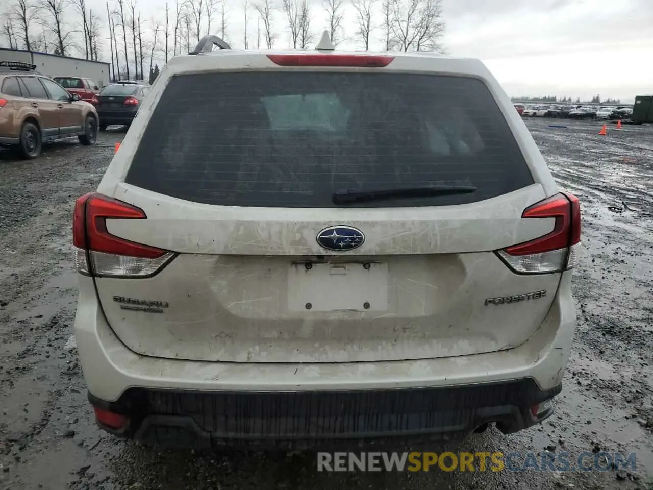 6 fotografías del automóvil dañado JF2SKADC3MH475583 SUBARU FORESTER 2021