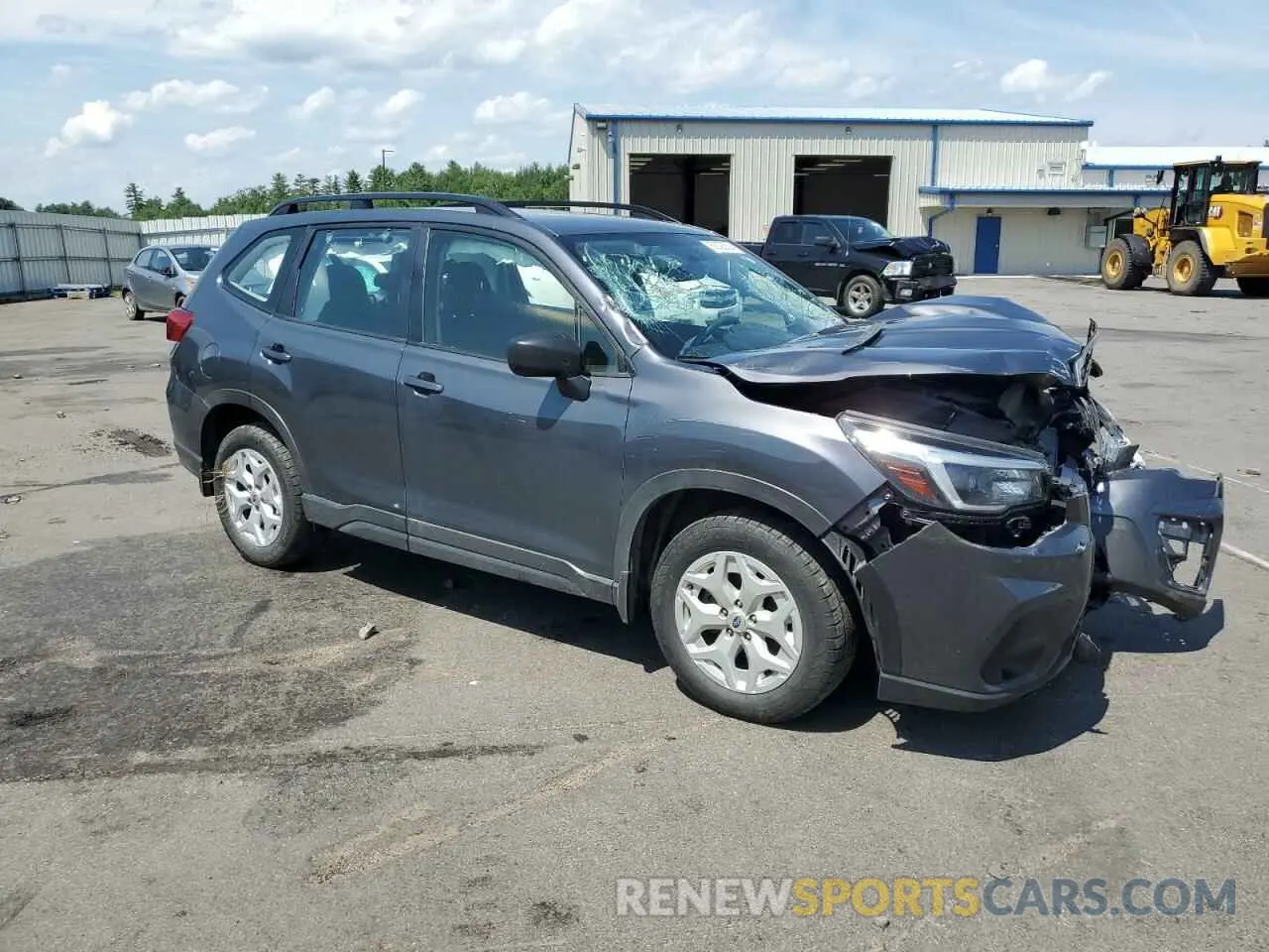 4 fotografías del automóvil dañado JF2SKADC3MH558527 SUBARU FORESTER 2021
