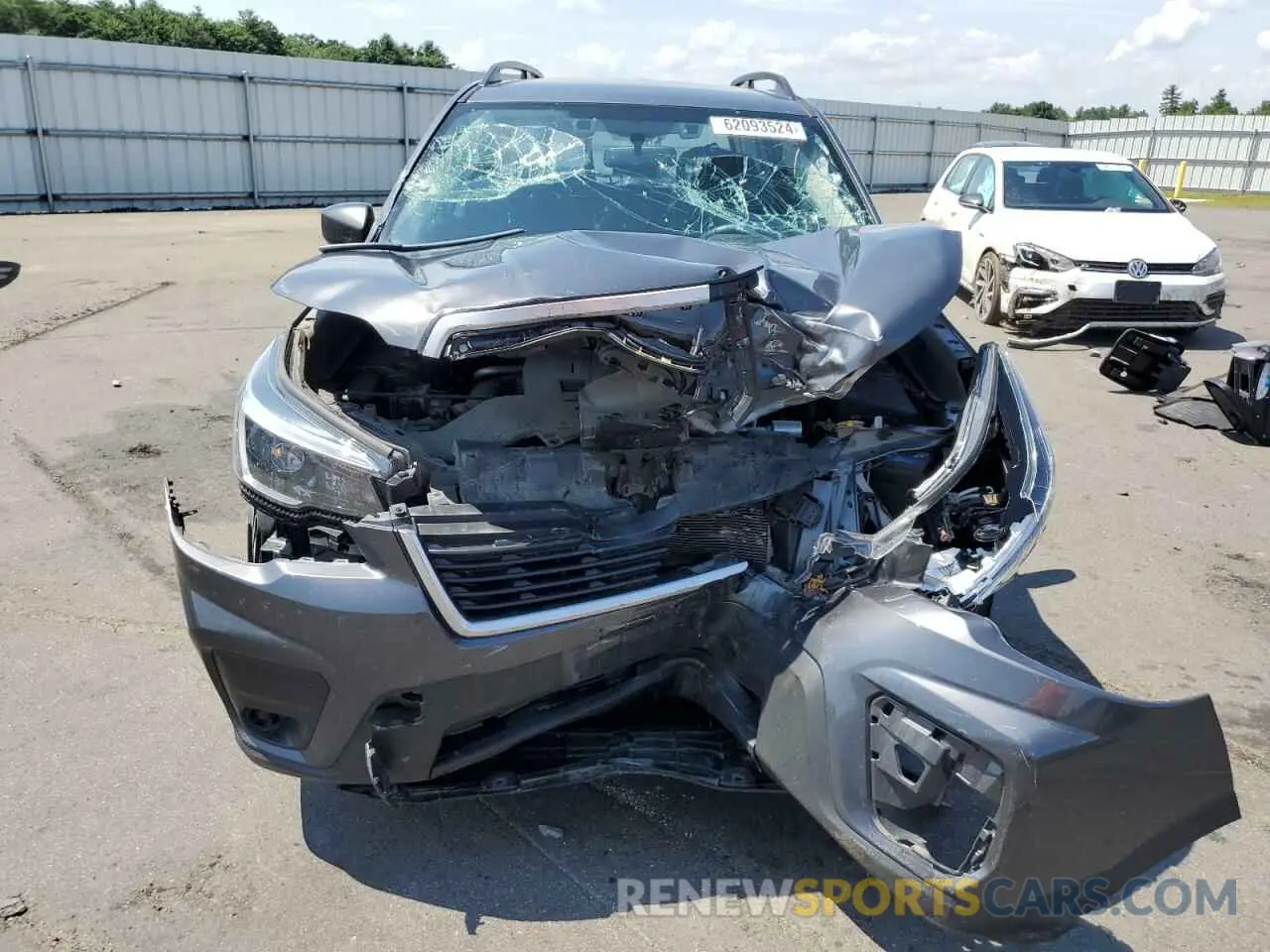 5 fotografías del automóvil dañado JF2SKADC3MH558527 SUBARU FORESTER 2021
