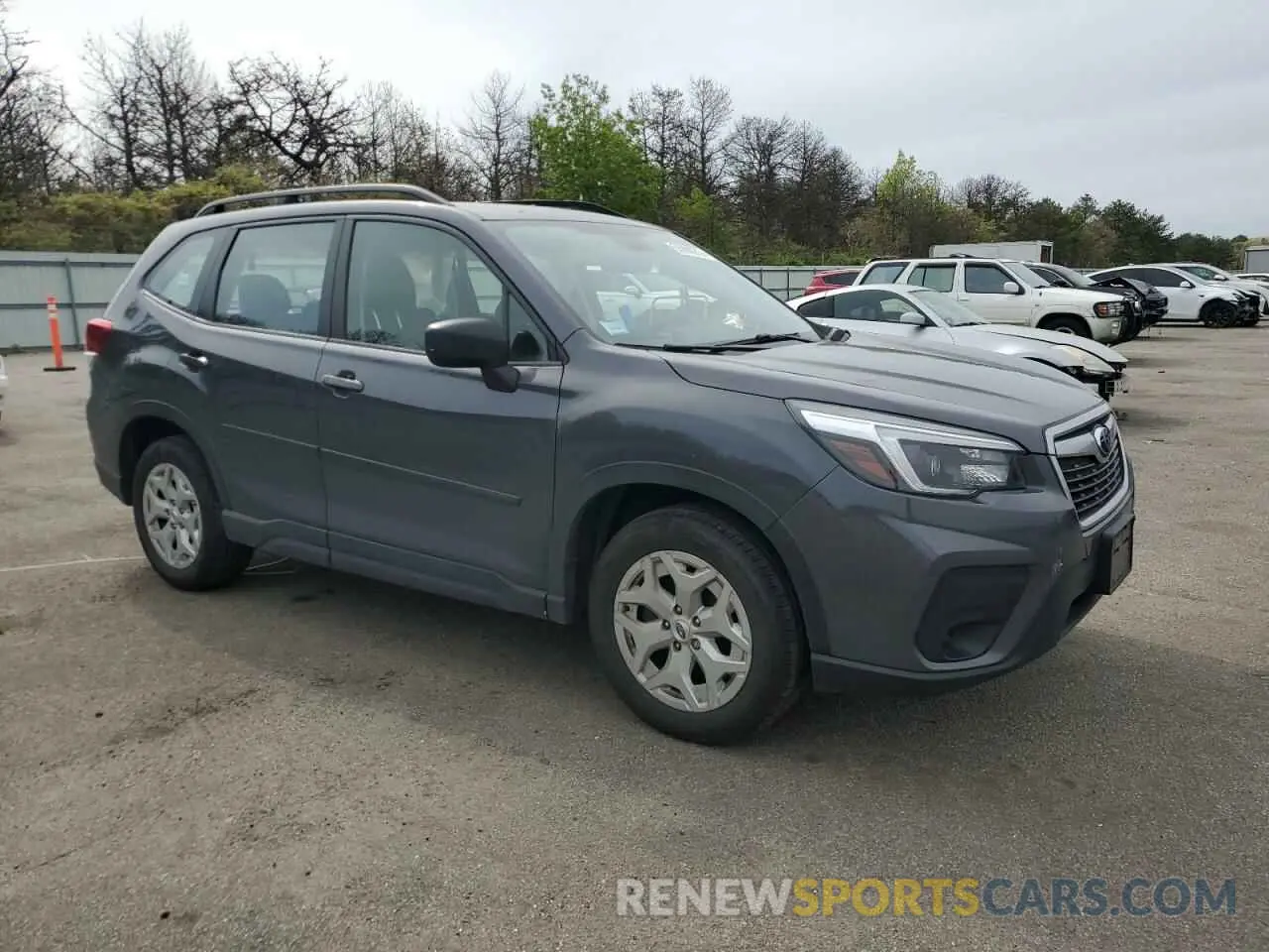 4 fotografías del automóvil dañado JF2SKADC5MH419242 SUBARU FORESTER 2021