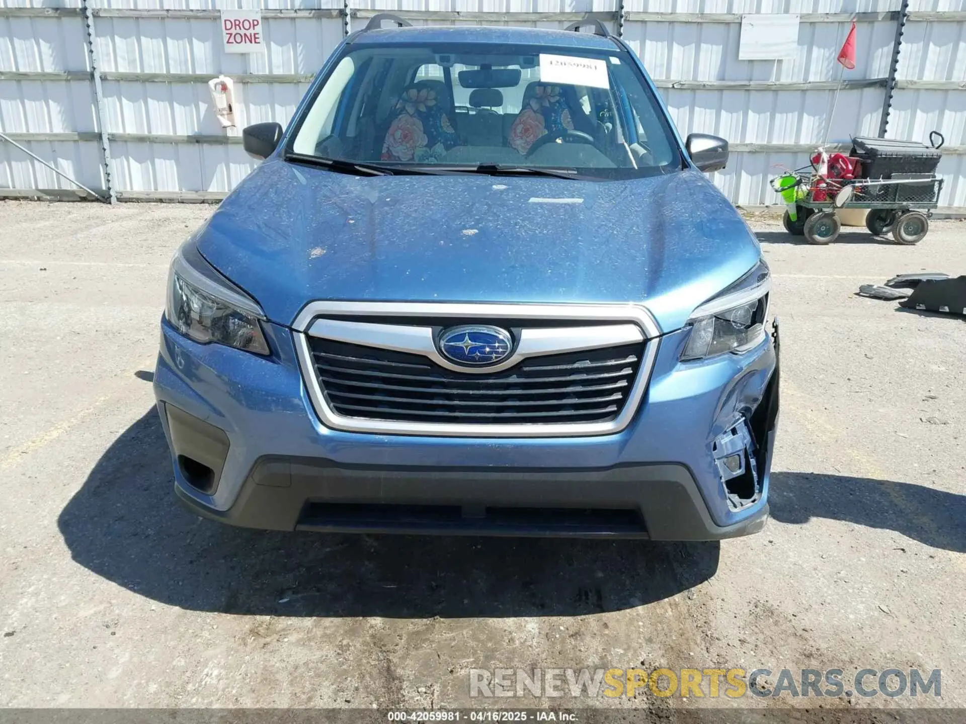 12 fotografías del automóvil dañado JF2SKADC8MH573072 SUBARU FORESTER 2021